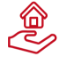 icon of hand holding a house