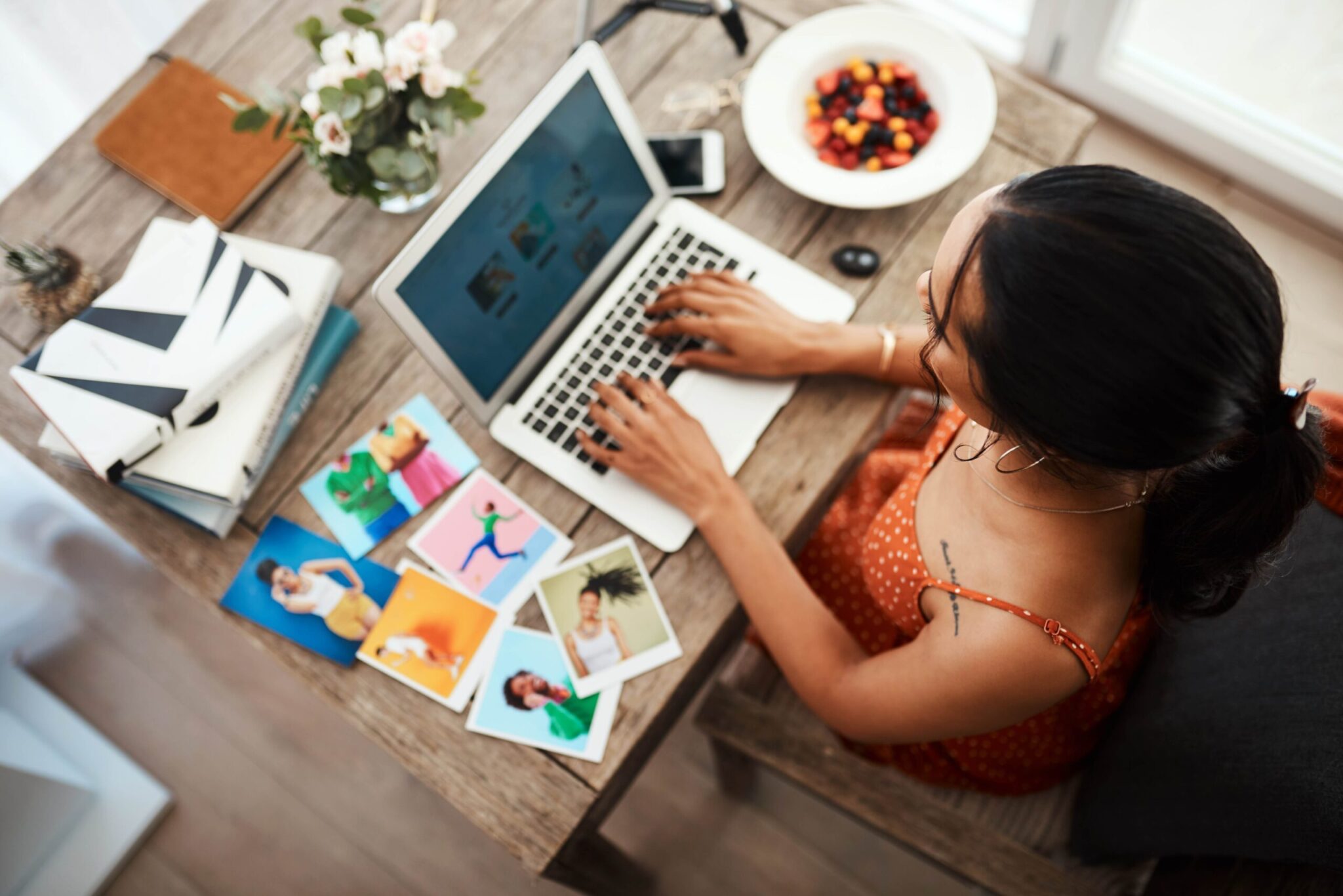 woman on her laptop