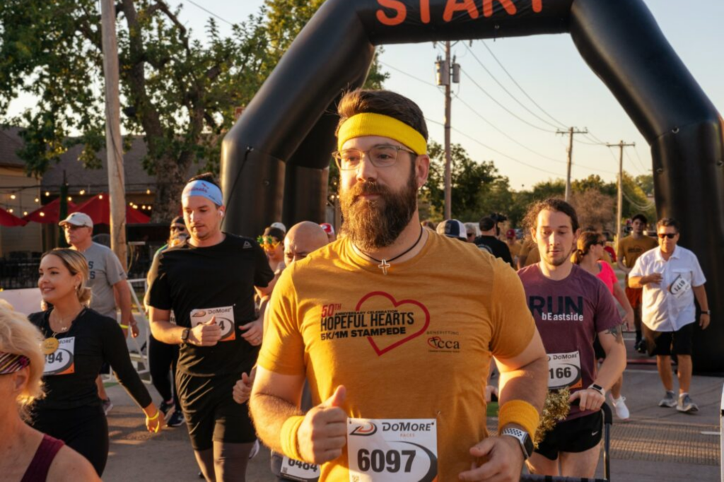 CCA Hopeful Hearts 5K/1M Stampede. People running in the 5K race.
