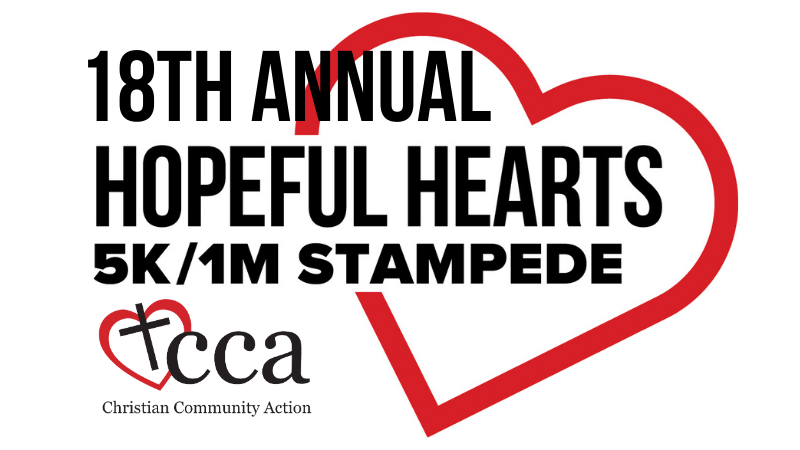 18th Annual Hopeful Hearts 5K/1M Stampede Logo